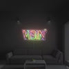 Vibin Colorful Neon Sign