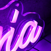 Victoria Purple Neon Sign