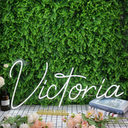 Victoria White Neon Sign