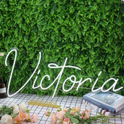 Victoria White Neon Sign