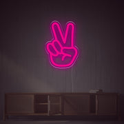 Victory Gesture LED Neon Sign