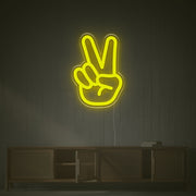 Victory Gesture LED Neon Sign