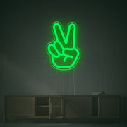 Victory Gesture LED Neon Sign