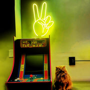 Victory Hand Neon Sign