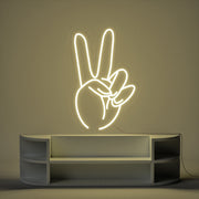 Victory Hand Neon Sign