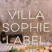 VILLA SOPHIE LABEL Yellow Neon Sign