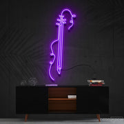 Violin Line Art Neon Sign