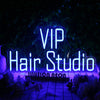 VIP Hair Studio Blue Neon Sign