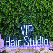 VIP Hair Studio Blue Neon Sign