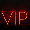 VIP Red Custom Neon Sign