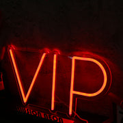 VIP Red Custom Neon Sign