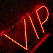 VIP Red Custom Neon Sign