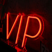 VIP Red Custom Neon Sign