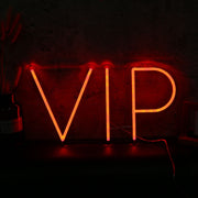 VIP Red Custom Neon Sign