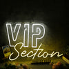 VIP Section Yellow Neon Sign