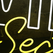 VIP Section Yellow Neon Sign