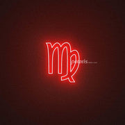 Virgo Zodiac Neon Sign