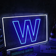 W Neon Sign