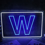 W Neon Sign