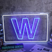 W Neon Sign