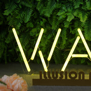 WAFL Yellow LED Neon Sign