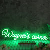 Wagener's corner Green Neon Sign