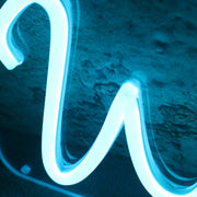 WAI Blue Neon Sign