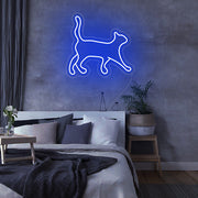 Walking Cat Neon Sign