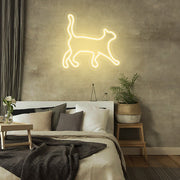 Walking Cat Neon Sign