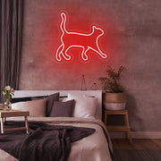 Walking Cat Neon Sign