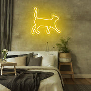 Walking Cat Neon Sign