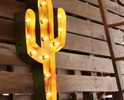 Steel Marquee Letter Retro Cactus High-End Custom Zinc Metal Marquee Light Marquee Sign