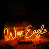 War Eagle Orange Custom Neon Sign