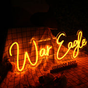 War Eagle Orange Custom Neon Sign