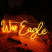 War Eagle Orange Custom Neon Sign