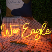 War Eagle Orange Custom Neon Sign