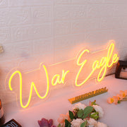 War Eagle Orange LED Neon Sign