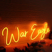 War Eagle Orange LED Neon Sign