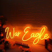 War Eagle Orange LED Neon Sign