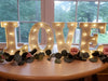 Steel Marquee Letter LOVE Romantic Wedding Decor High-End Custom Zinc Metal Marquee Light Marquee Sign