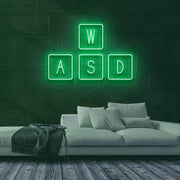 WASD Neon Sign