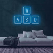 WASD Neon Sign