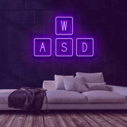 WASD Neon Sign