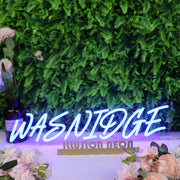 Wasnidge Blue Neon Sign