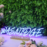 Wasnidge Blue Neon Sign