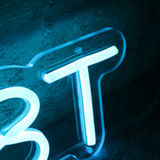 WD8T Blue Neon Sign