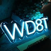 WD8T Blue Neon Sign