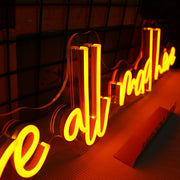 We Are All Mad Here Neon Sign