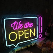 We Are Open Custom Neon Sign