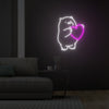 Icebear With Heart Neon Sign Fashion Custom Neon Sign Lights Night Lamp Led Neon Sign Light For Home Party